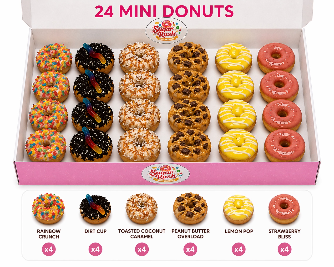 24 pack mini donuts