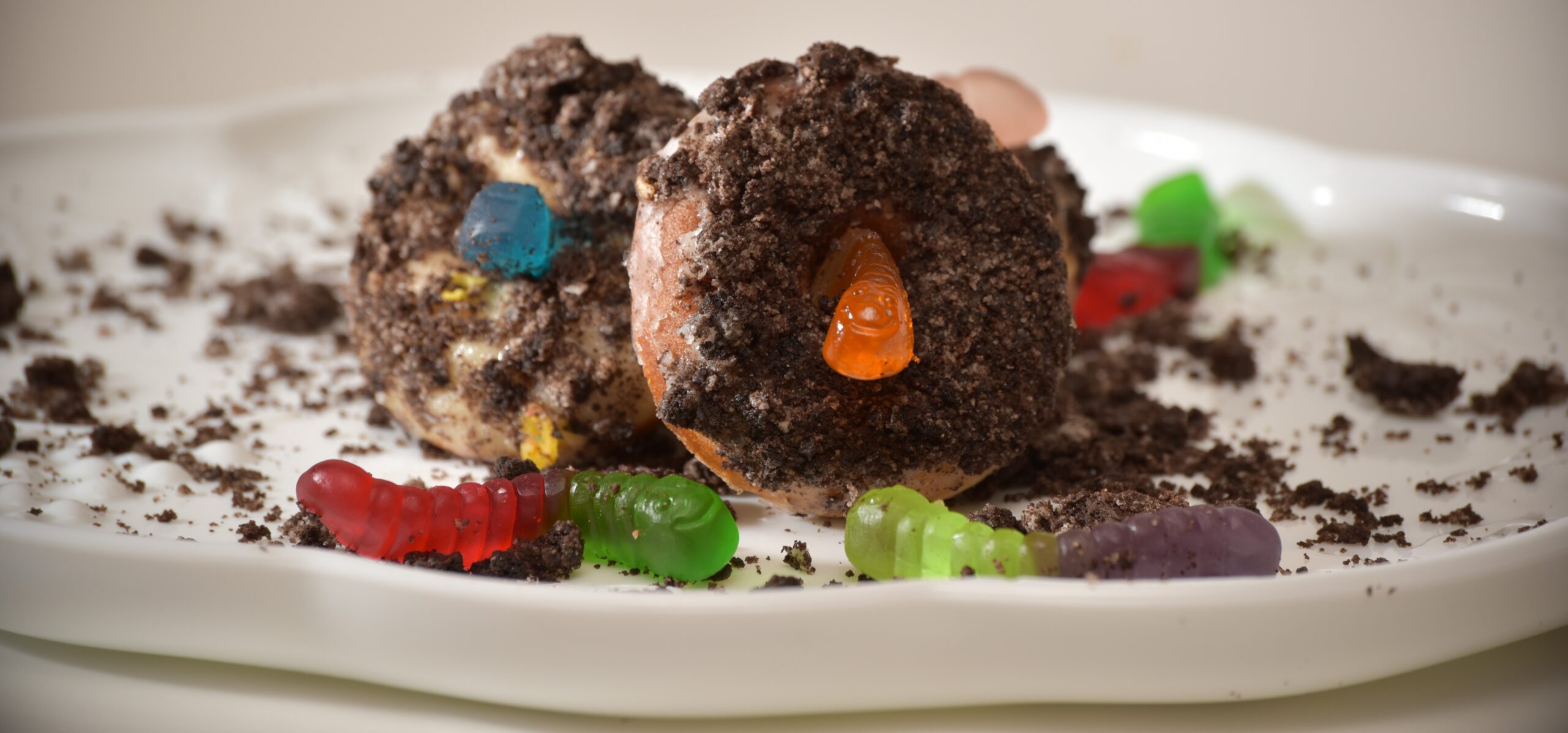 Dirt Cup mini donuts