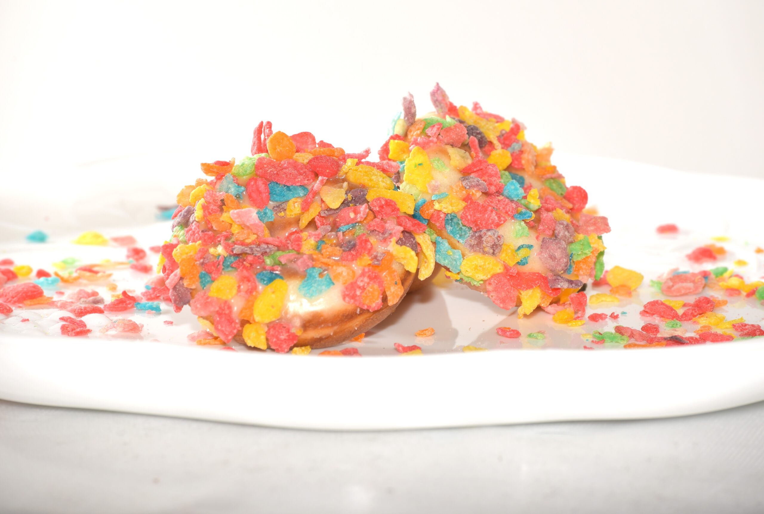 Rainbow Crunch mini donuts