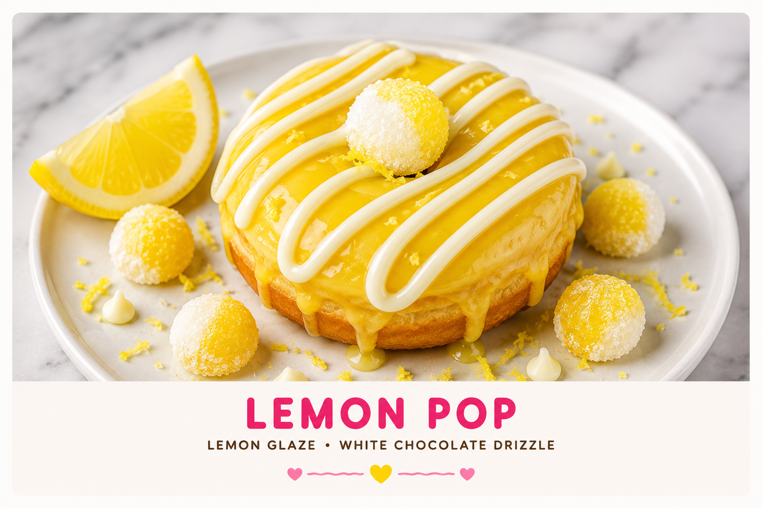 Lemon Pop mini donut