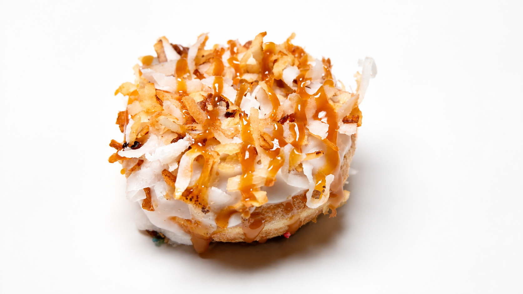 Toasted Coconut Caramel mini donut